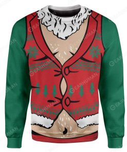 Custom Ugly Cosplay Santa Claus Christmas Sweater Jumper HD-DT2981920 Ugly Christmas Sweater 