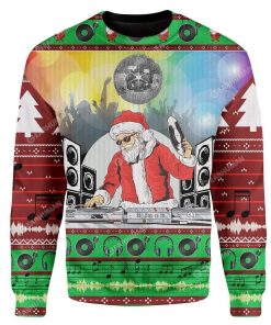 Custom Ugly DJ Santa Christmas Sweater Jumper HD-AT04111911 Ugly Christmas Sweater 