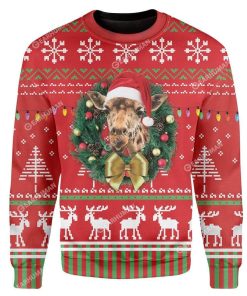 Custom Ugly Giraffe Christmas Sweater Jumper HD-TT02111904 Ugly Christmas Sweater 