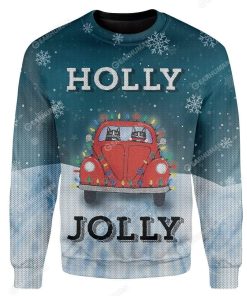 Custom Ugly Holly Jolly Christmas Sweater Jumper HD-TT30101913 Ugly Christmas Sweater 
