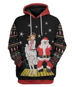 Custom Ugly Jesus And Santa Apparel HD-AT01111906 3D Custom Fleece Hoodies Hoodie S 