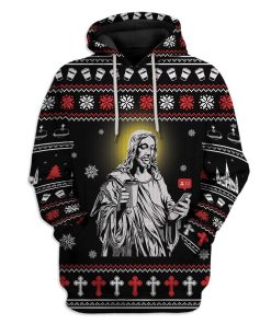 Custom Ugly Jesus Apparel HD-AT01111913 3D Custom Fleece Hoodies Hoodie S 