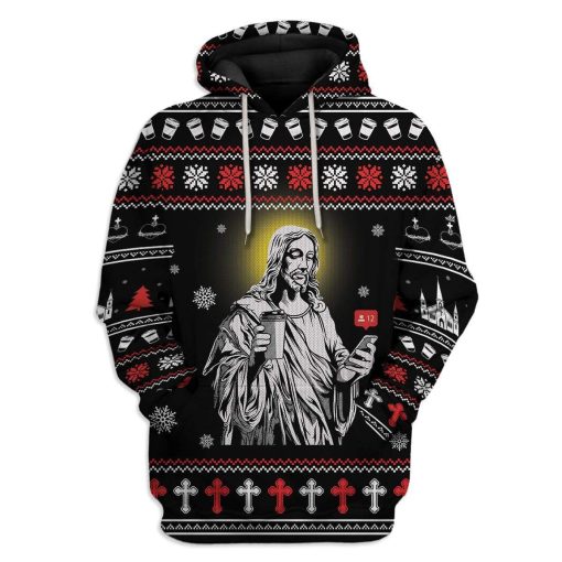 Custom Ugly Jesus Apparel HD-AT01111913 3D Custom Fleece Hoodies Hoodie S