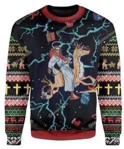 Custom Ugly Jesus Christmas Sweater Jumper HD-AT01111905 Ugly Christmas Sweater 