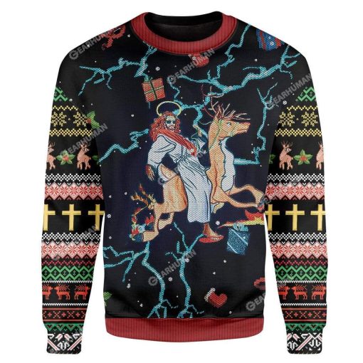 Custom Ugly Jesus Christmas Sweater Jumper HD-AT01111905 Ugly Christmas Sweater
