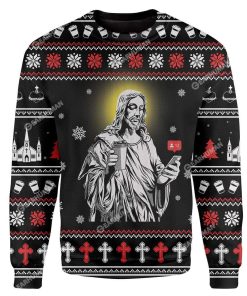 Custom Ugly Jesus Christmas Sweater Jumper HD-AT01111913 Ugly Christmas Sweater 