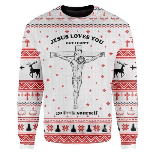Custom Ugly Jesus Christmas Sweater Jumper HD-AT04111903 Ugly Christmas Sweater