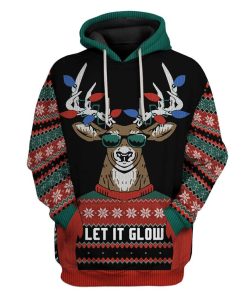 Custom Ugly Let It Glow Apparel HD-TA19101914 3D Custom Fleece Hoodies Hoodie S