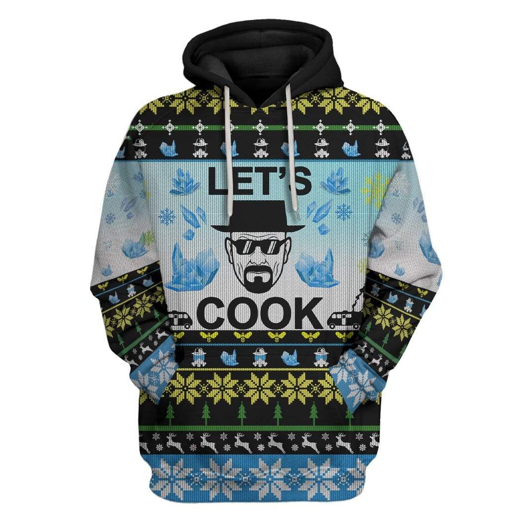 Gearhumans Custom Ugly Let's Cook Apparel 1 Custom Ugly Let's Cook Apparel HD-DT25101904 3D Custom Fleece Hoodies Hoodie S