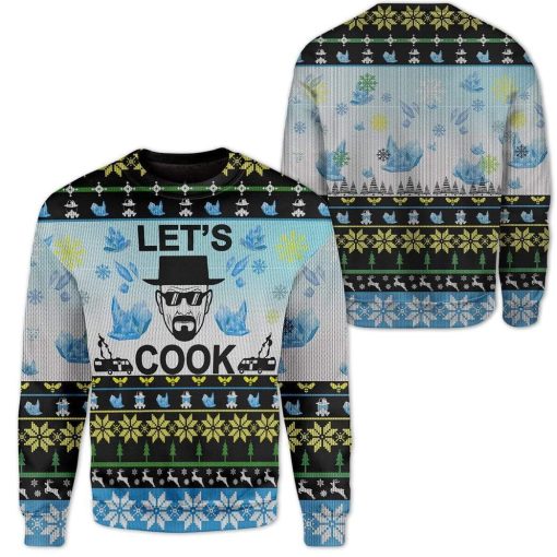 Gearhumans Custom Ugly Let's Cook Christmas Sweater Jumper 8 Custom Ugly Let's Cook Christmas Sweater Jumper HD-DT25101904 Ugly Christmas Sweater