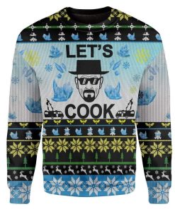Custom Ugly Let's Cook Christmas Sweater Jumper HD-DT25101904 Ugly Christmas Sweater Long Sleeve S