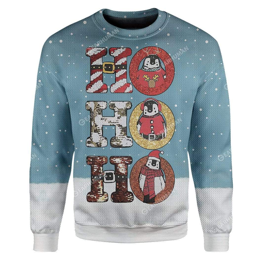 Gearhumans Custom Ugly Penguins Christmas Sweater Jumper 2 Custom Ugly Penguins Christmas Sweater Jumper HD-TA01111912 Ugly Christmas Sweater