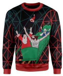 Custom Ugly Santa And Jesus Christmas Sweater Jumper HD-AT01111908 Ugly Christmas Sweater 