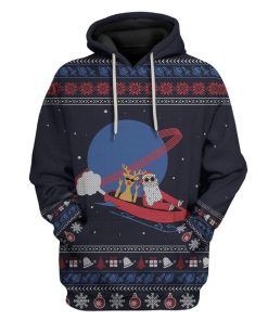 Custom Ugly Santa And Reindeer Apparel HD-TA29101907 3D Custom Fleece Hoodies Hoodie S