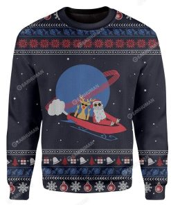 Custom Ugly Santa And Reindeer Christmas Sweater Jumper HD-TA29101907 Ugly Christmas Sweater