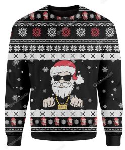 Custom Ugly Santa Christmas Sweater Jumper HD-AT30101904 Ugly Christmas Sweater 