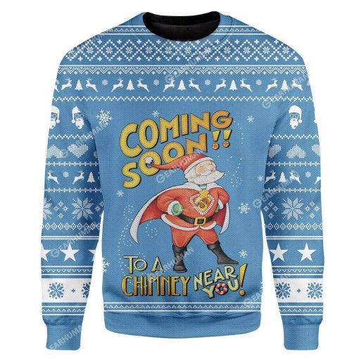 Custom Ugly Santa Christmas Sweater Jumper HD-TA30101916 Ugly Christmas Sweater