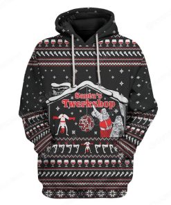 Custom Ugly Santa's Twerkshop Apparel HD-TA29101909 3D Custom Fleece Hoodies Hoodie S