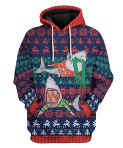 Custom Ugly Shark Apparel HD-TT28101910 3D Custom Fleece Hoodies Hoodie S 