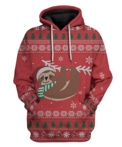 Custom Ugly Sloth Apparel HD-AT30101903 3D Custom Fleece Hoodies Hoodie S 
