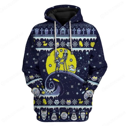 Custom Ugly The Nightmare Before Christmas Apparel HD-DT19101919 3D Custom Fleece Hoodies Hoodie S
