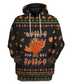 Custom Ugly Turkey Apparel HD-DT18101903 3D Custom Fleece Hoodies Hoodie S
