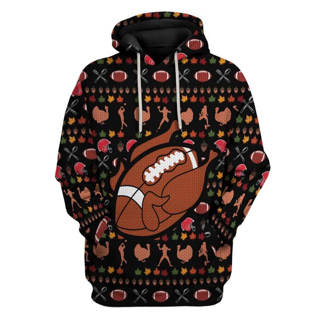Gearhumans Custom Ugly Turkey Apparel 1 Custom Ugly Turkey Apparel HD-TT19101911 3D Custom Fleece Hoodies Hoodie S