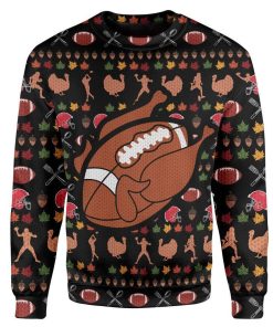 Custom Ugly Turkey Christmas Sweater Jumper HD-TT19101911 Ugly Christmas Sweater Long Sleeve S
