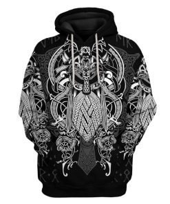 Custom Viking Apparel HD-DT2281906 3D Custom Fleece Hoodies Hoodie S 