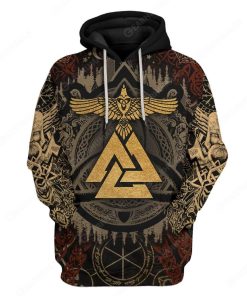 Custom Viking Dad Apparel HD-DT2281915 3D Custom Fleece Hoodies Hoodie S 
