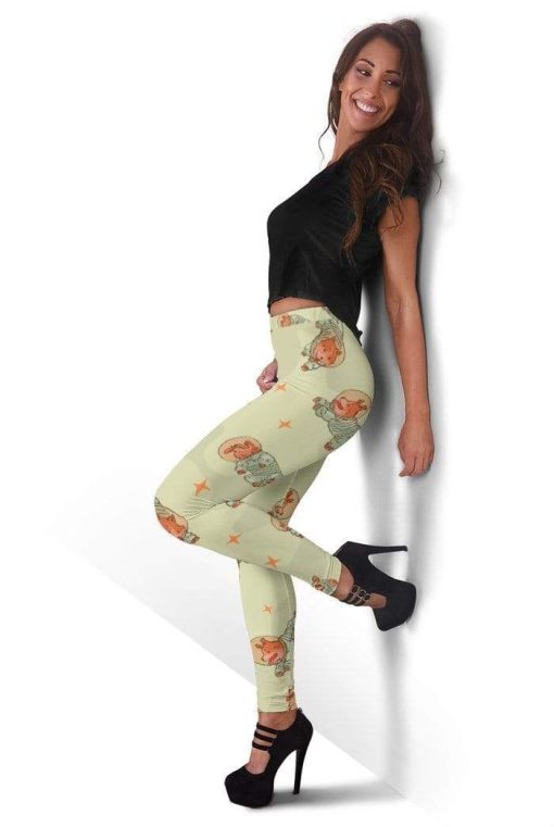 CUTE ANIMALS AS AN ASTRONAUT Full-print Leggings HD-GH20063 - LEG Leggings
