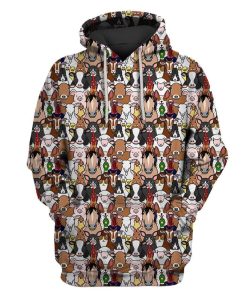 Cute animals Custom T-shirt - Hoodies Apparel HD-GH20058 3D Custom Fleece Hoodies Hoodie S 