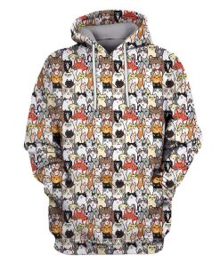 Cute animals Custom T-shirt - Hoodies Apparel HD-GH20059 3D Custom Fleece Hoodies Hoodie S 