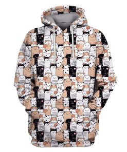 Cute animals Custom T-shirt - Hoodies Apparel HD-GH20060 3D Custom Fleece Hoodies Hoodie S 