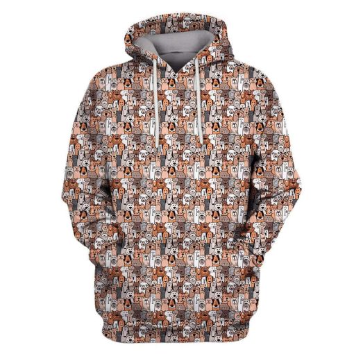 Cute animals Custom T-shirt - Hoodies Apparel HD-GH20061 3D Custom Fleece Hoodies Hoodie S