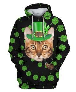 Cute Bengal Custom T-shirt - Hoodies Apparel HD-PET110449 3D Custom Fleece Hoodies Hoodie S 