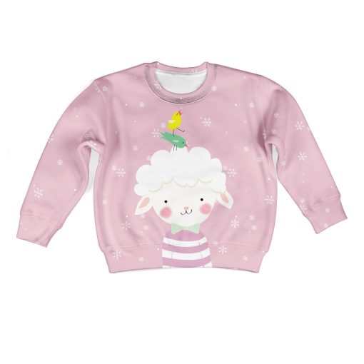 CUTE birds are flying Kid Custom Hoodies T-shirt Apparel HD-PET110377K kid 3D apparel Kid Sweatshirt S/6-8