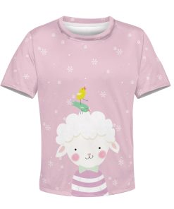 CUTE birds are flying Kid Custom Hoodies T-shirt Apparel HD-PET110377K kid 3D apparel Kid T-Shirt XS 