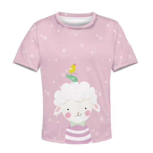 CUTE birds are flying Kid Custom Hoodies T-shirt Apparel HD-PET110377K kid 3D apparel Kid T-Shirt XS