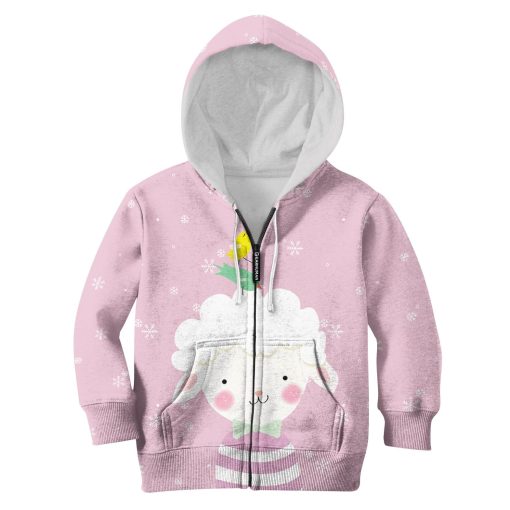 CUTE birds are flying Kid Custom Hoodies T-shirt Apparel HD-PET110377K kid 3D apparel Kid Zip Hoodie S/6-8