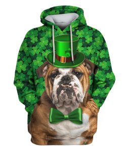Cute bulldog Custom T-shirt - Hoodies Apparel HD-PET110423 3D Custom Fleece Hoodies Hoodie S 