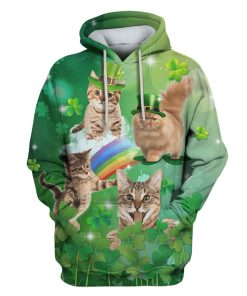 Cute cats Custom T-shirt - Hoodies Apparel HD-PET110432 3D Custom Fleece Hoodies Hoodie S 