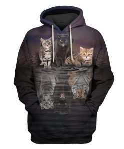 Cute Cats Custom T-shirt - Hoodies Apparel HD-PET110459 3D Custom Fleece Hoodies Hoodie S 