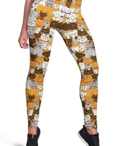 Cute cats Full-print Leggings HD-GH20091-LEG Leggings Leggings S 
