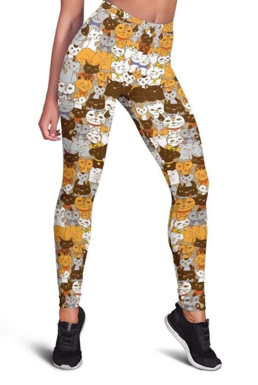 Cute cats Full-print Leggings HD-GH20091-LEG Leggings Leggings S