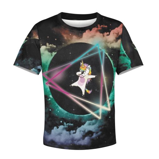 Cute Dabbing Unicorn Custom Hoodies T-shirt Apparel HD-UNI110141K kid 3D apparel Kid T-Shirt XS