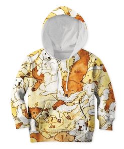 Cute Dogs Custom Hoodies T-shirt Apparel HD-PET110226K kid 3D apparel Kid Hoodie S/6-8 