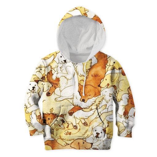 Cute Dogs Custom Hoodies T-shirt Apparel HD-PET110226K kid 3D apparel Kid Hoodie S/6-8