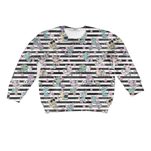 cute dragons with balloons Kid Custom Hoodies T-shirt Apparel HD-PET110355K kid 3D apparel Kid Sweatshirt S/6-8