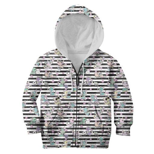 cute dragons with balloons Kid Custom Hoodies T-shirt Apparel HD-PET110355K kid 3D apparel Kid Zip Hoodie S/6-8